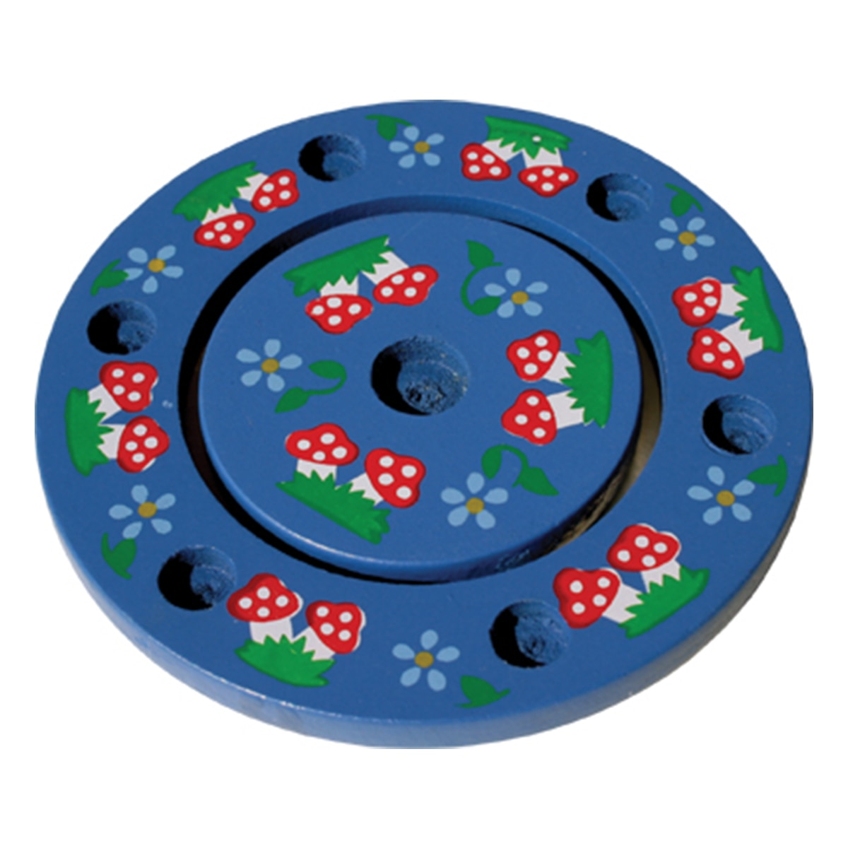 Inel pentru lumanari 7 locuri Albastru