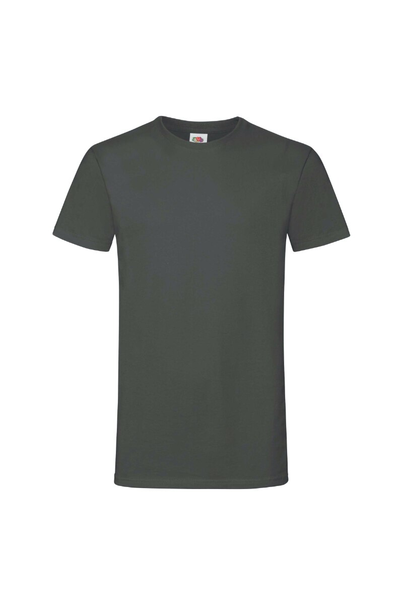 Tricou Fruit of the Loom, Sofspun, Bumbac, Gri inchis, Gri inchis