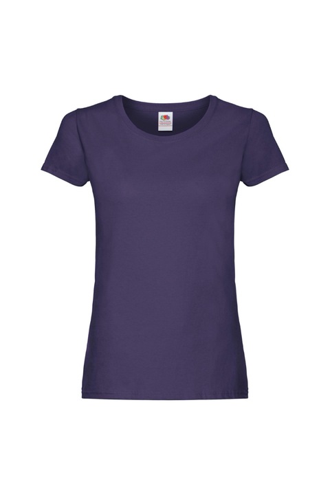 Fruit of the Loom Ladyfit Női rövid ujjú ing, pamut, Lila
