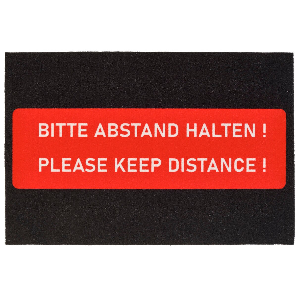 Covoras Intrare Distance, Negru/Rosu 60x90