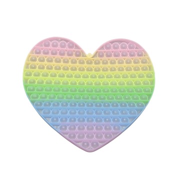 Jucarie Antistres Din Silicon, Pop It And Flip It, Inima ,urias Fosforescent ,Multicolor, Model 4 Jucarie Antistres Din Silicon, Pop It And Flip It, Inima ,urias Fosforescent ,Multicolor, Model 4