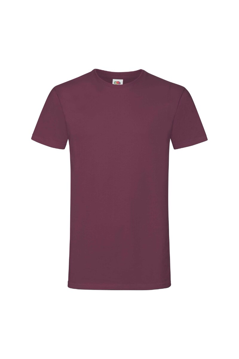 Tricou Fruit of the Loom, Sofspun, Bumbac, Visiniu, Visiniu