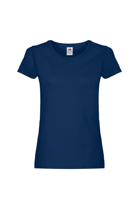 Fruit of the Loom Ladyfit Női rövid ujjú ing, pamut, Tengerészkék