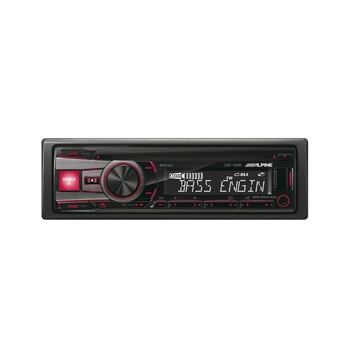 Player auto Alpine CDE-190R, 4 x 50W, USB, AUX, CD, Panou frontal detasabil, Negru Player auto Alpine CDE-190R, 4 x 50W, USB, AUX, CD, Panou frontal detasabil, Negru
