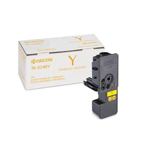 Cartus toner Kyocera Yellow TK-5240Y pt Kyocera Ecosys M5526cdw, M5526cdn; cap. 3kpag