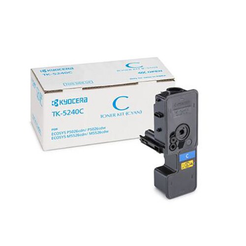 Cartus toner Kyocera Cyan TK-5240C pt Kyocera Ecosys M5526cdw, M5526cdn; cap. 3kpag