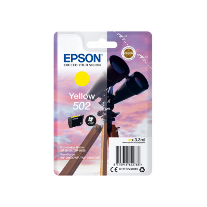 Cartus, Epson, T02V4, 3.3 ml, Galben