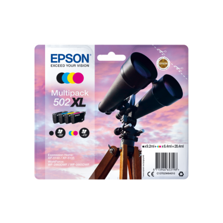 Epson T02W6 patron, Multipack patroncsomag, 502XL