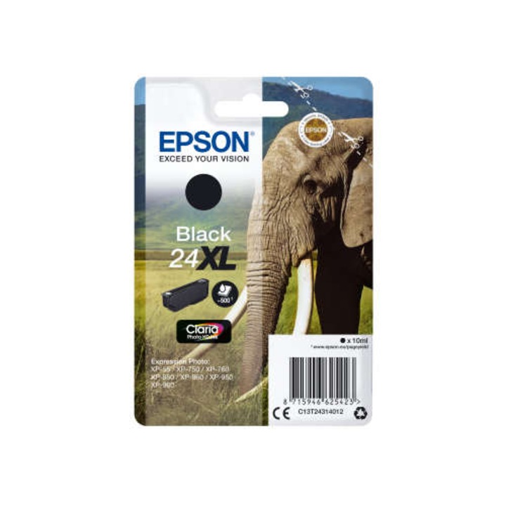 Cartus Epson T2431, negru, 10 ml, 24XL