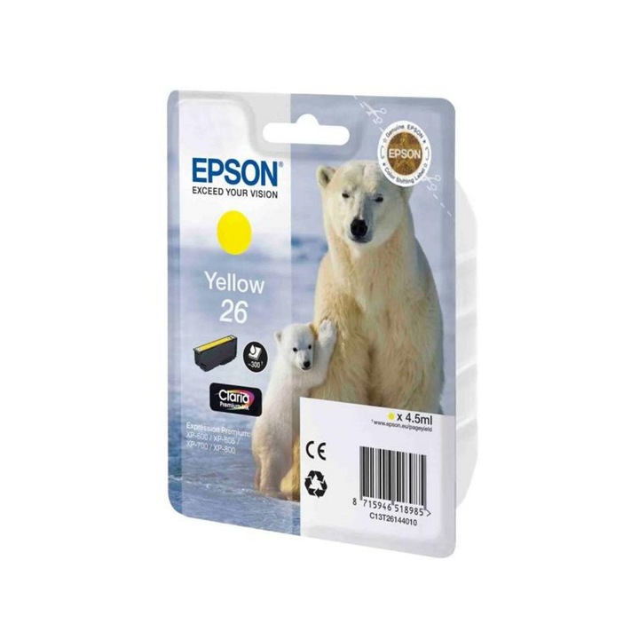 Epson T2614 patron, sárga, 4,5ml