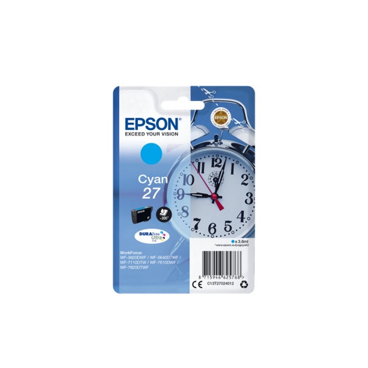 Epson T2702 patron, ciánkék, 3,6ml
