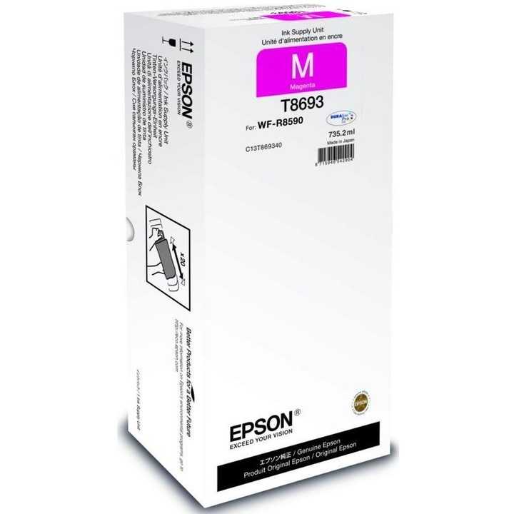 Epson T8693 patron, magenta, 75000 oldal
