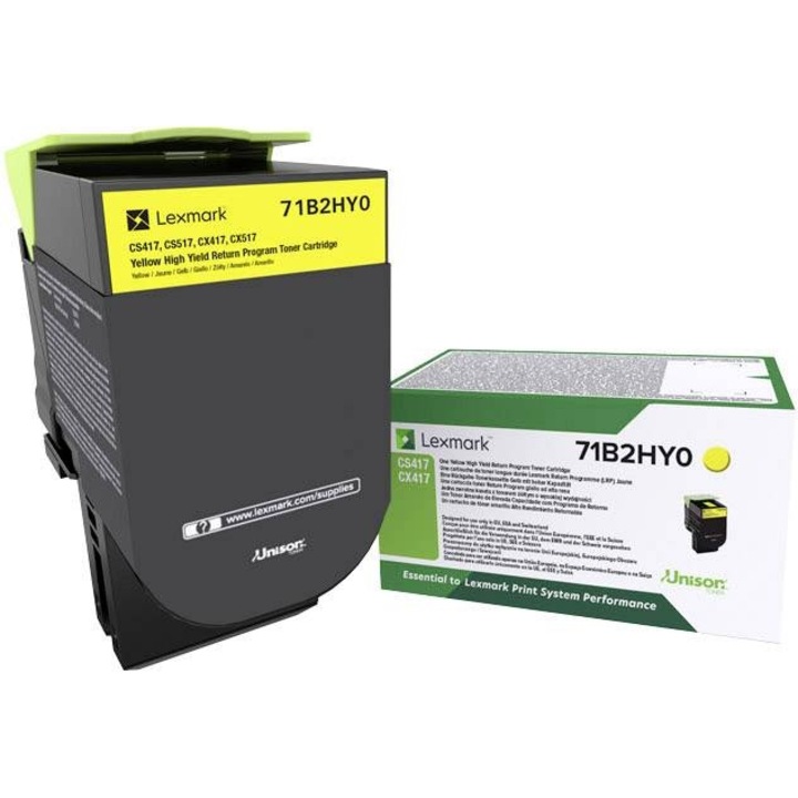 Тонер за принтер, Lexmark, жълт
