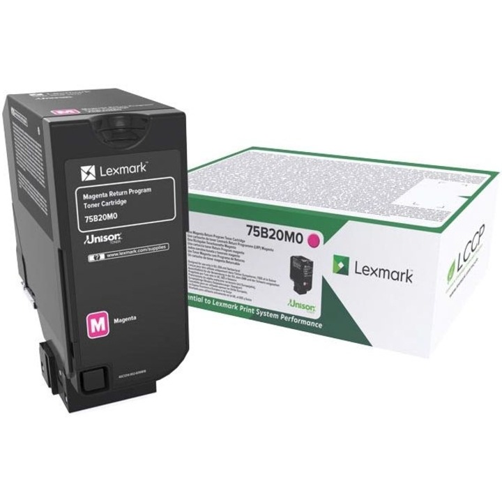 Тонер за принтер, Lexmark, 75B20M0, магента