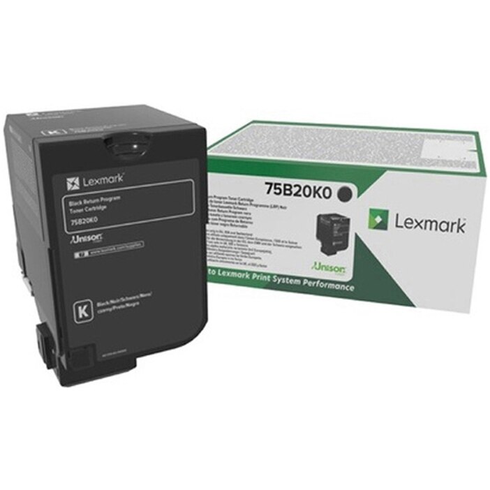 Toner imprimanta, Lexmark, 75B20K0, negru