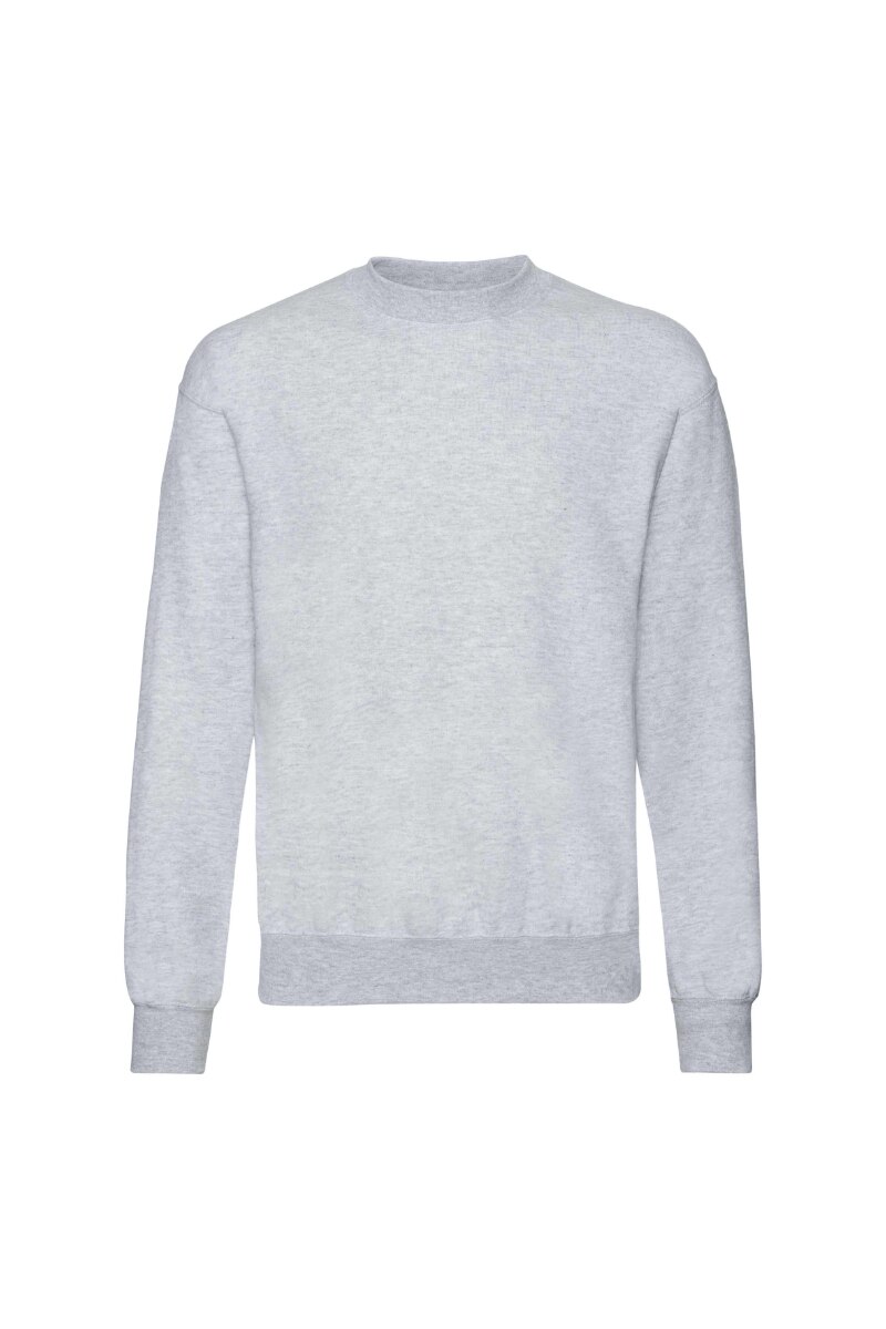 Bluza barbati Set-in Sweat, Fruit of the Loom, Bumbac/Poliester, Gri