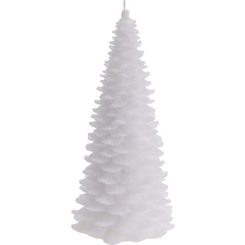 Lumanare in forma brad, 28 cm, alb Lumanare in forma brad, 28 cm, alb