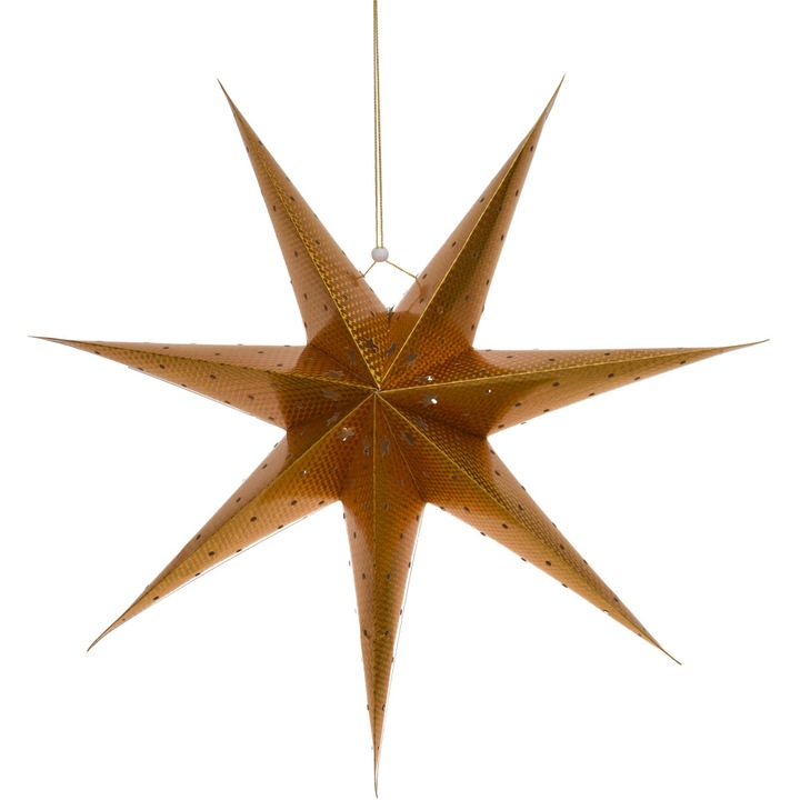 Коледна звезда home&styling, LED, 60 см, Златист