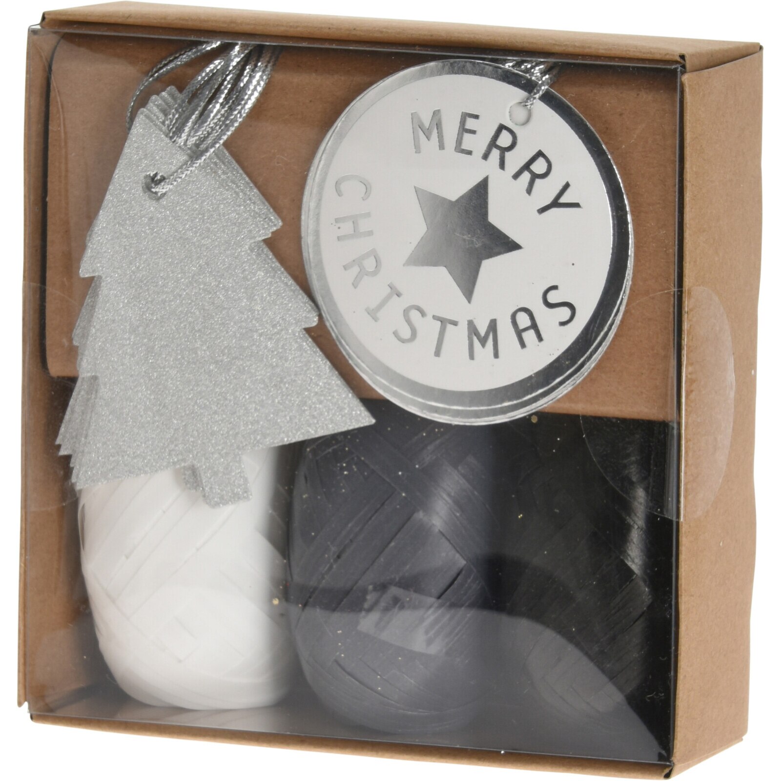 Set ambalare cadouri, 15 piese, negru