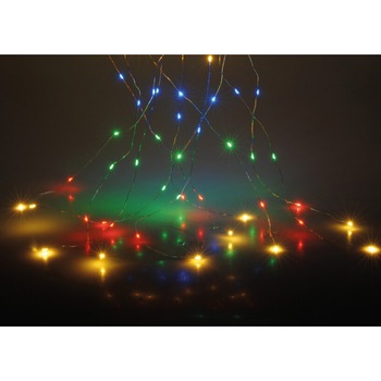 Instalatie cascada, 300 LED-uri, 200 cm, lumina multicolora, exterior Instalatie cascada, 300 LED-uri, 200 cm, lumina multicolora, exterior