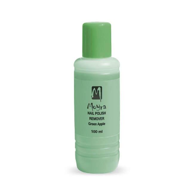 Lichid pentru curatarea lacului de unghii fara acetona Moyra 100ml Green Apple