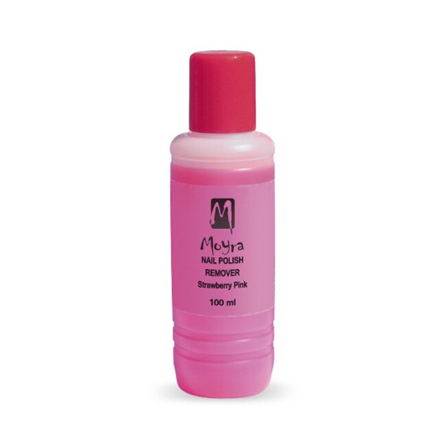 Lichid pentru curatarea lacului de unghii fara acetona Moyra 100ml Capsuna
