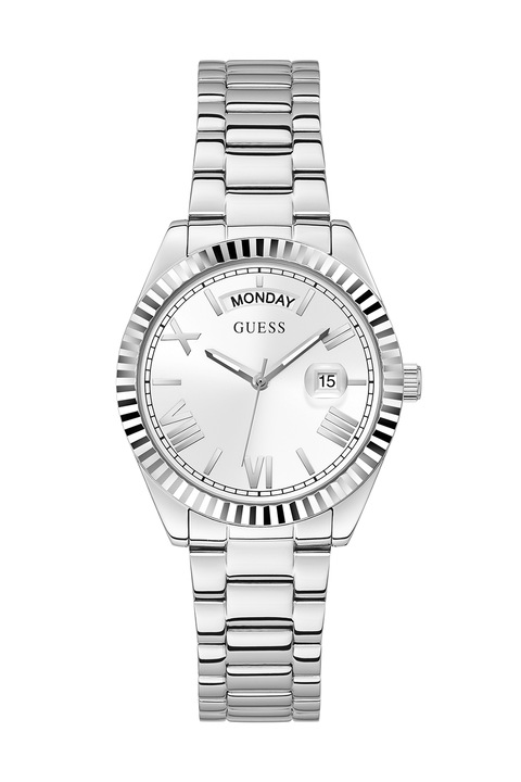 GUESS, Fémszíjas karóra, Ezüstszín