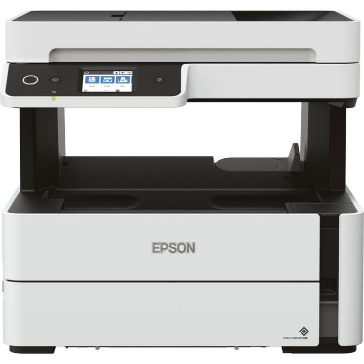 Мултифункционален принтер Epson EcoTank ET-M3180 C11CG93402, A4, монохромен, Wi-Fi, бял/черен