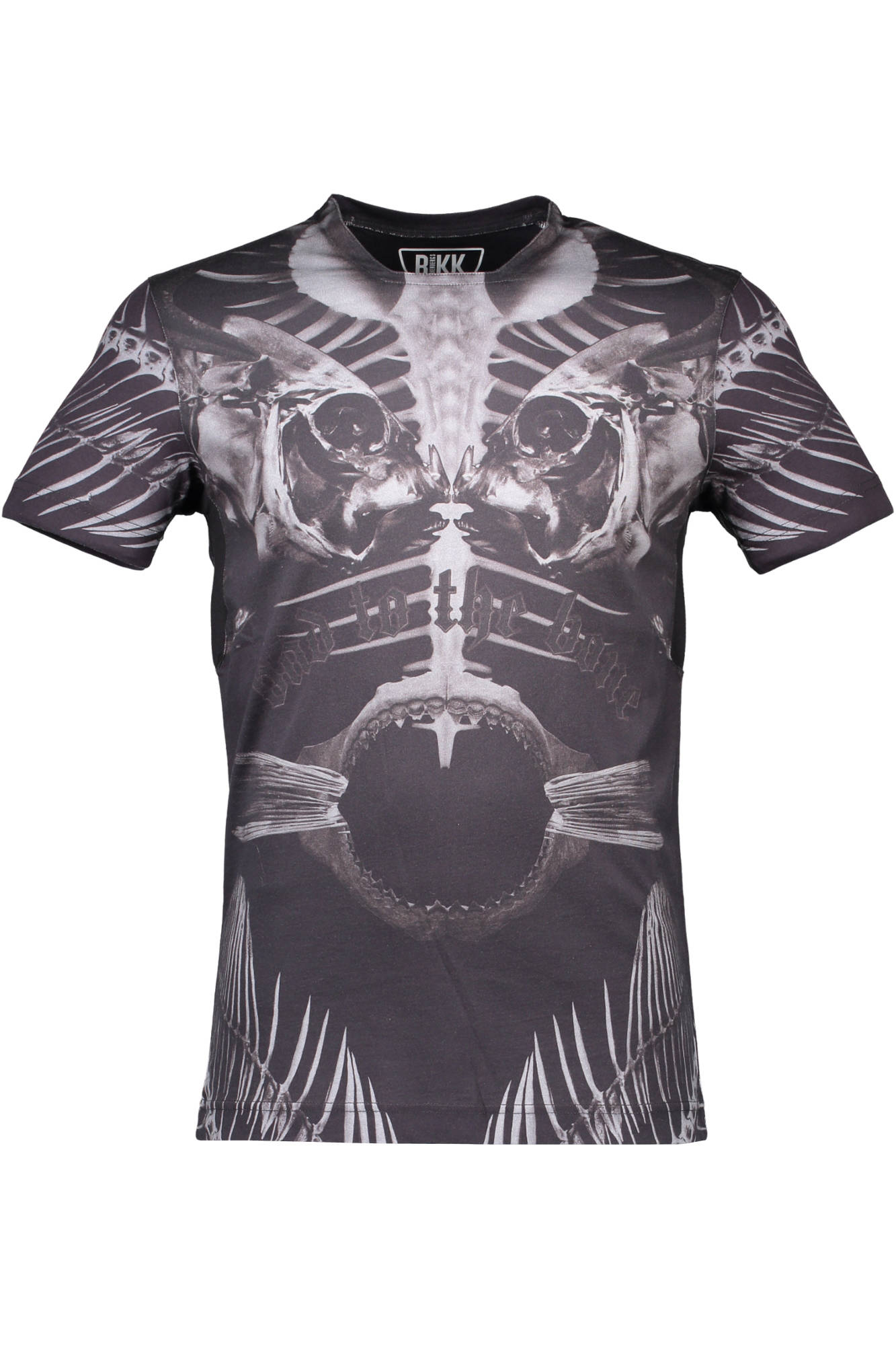 Tricou Barbati, BIKKEMBERGS, 9100711, Logo, Negru, Negru