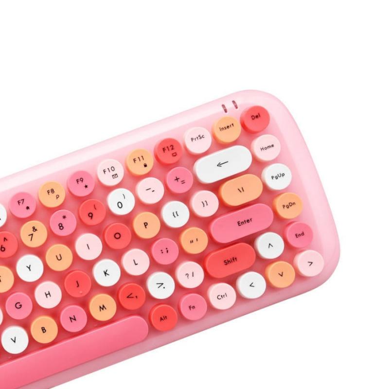 Kit tastatura si mouse wireless MOFII Candy, 84 taste, 4 butoane, 800 ...