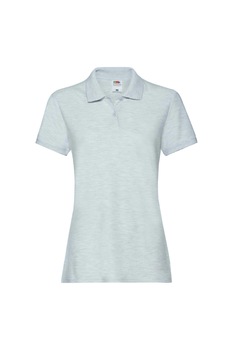 Tricou polo cu maneca scurta dama Fruit of the Loom, Bumbac/Poliester, Gri deschis, Gri deschis Tricou polo cu maneca scurta dama Fruit of the Loom, Bumbac/Poliester, Gri deschis, Gri deschis