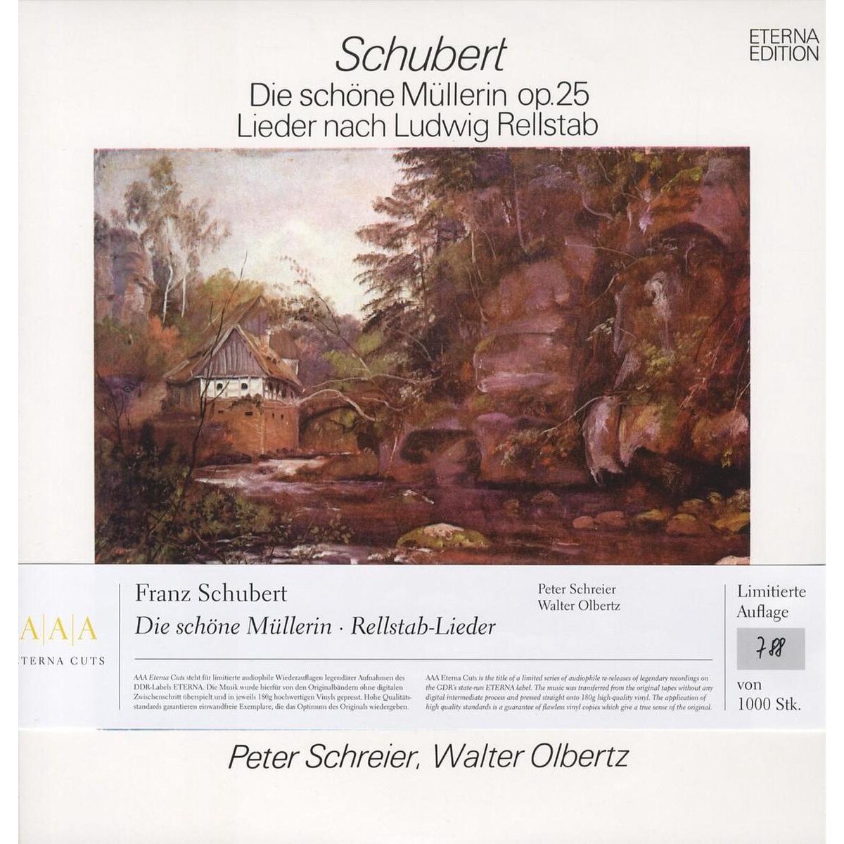 Peter SchreierWalter Olbertz - Schubert: Die Schone Mullerin Op.25 - Vinyl - Vinyl