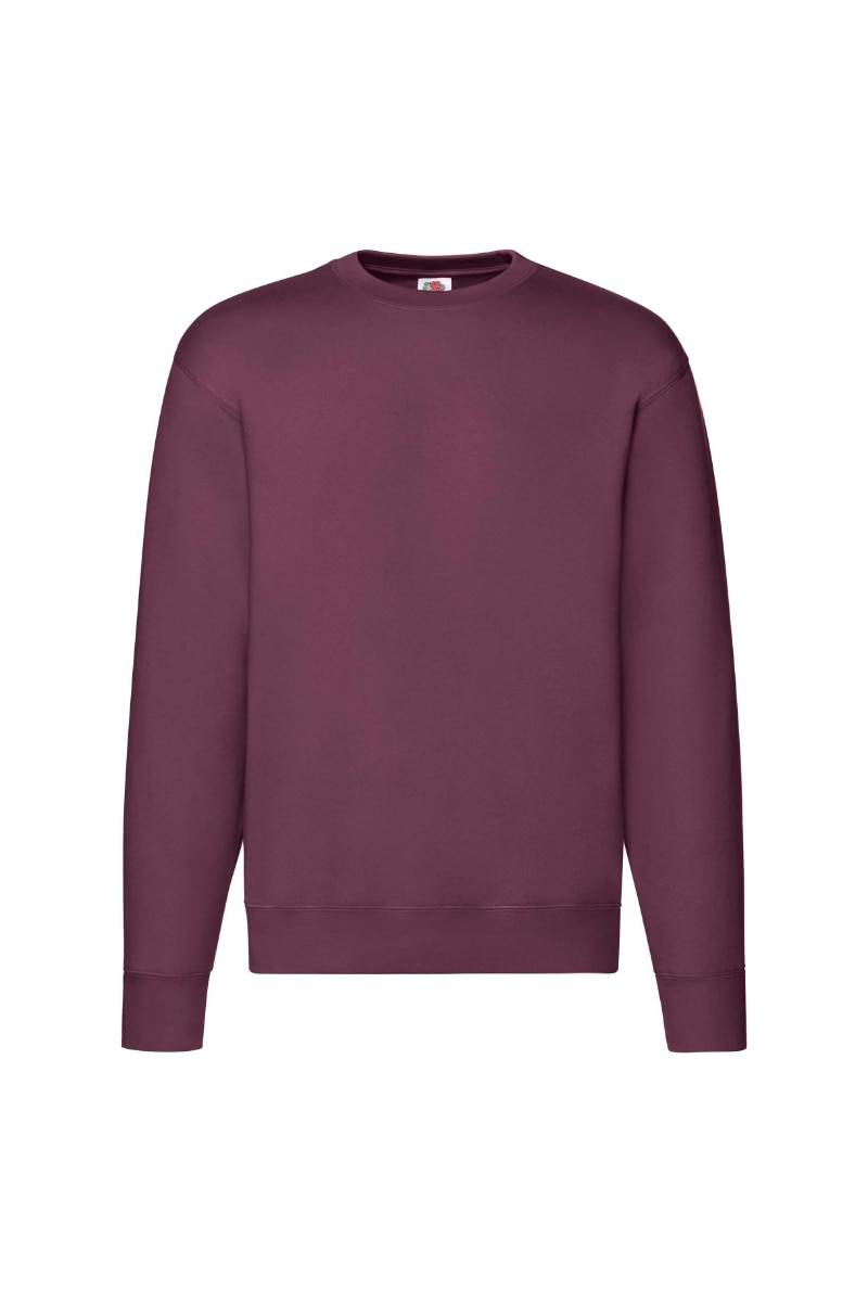 Bluza barbati Set-in Sweat, Fruit of the Loom, Premium, Bumbac/Poliester, Burgundy
