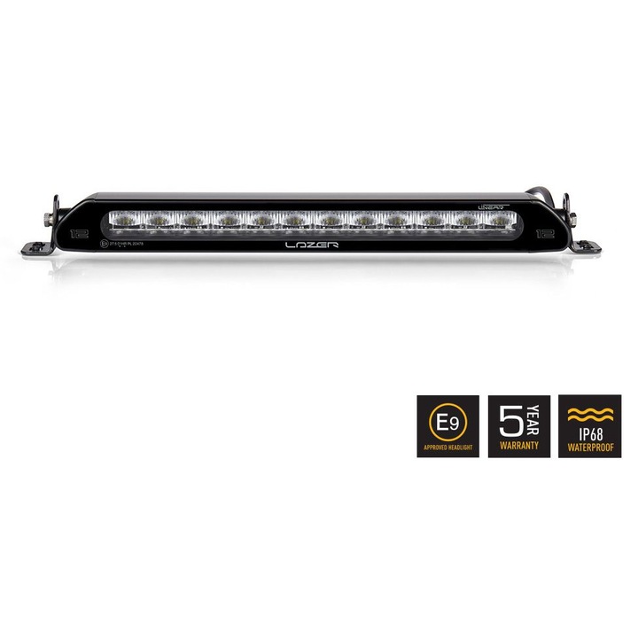 Proiector LED Omologat, Lazer Lamps Linear-12, Putere 42 W, Flux Luminos 4500 Lm