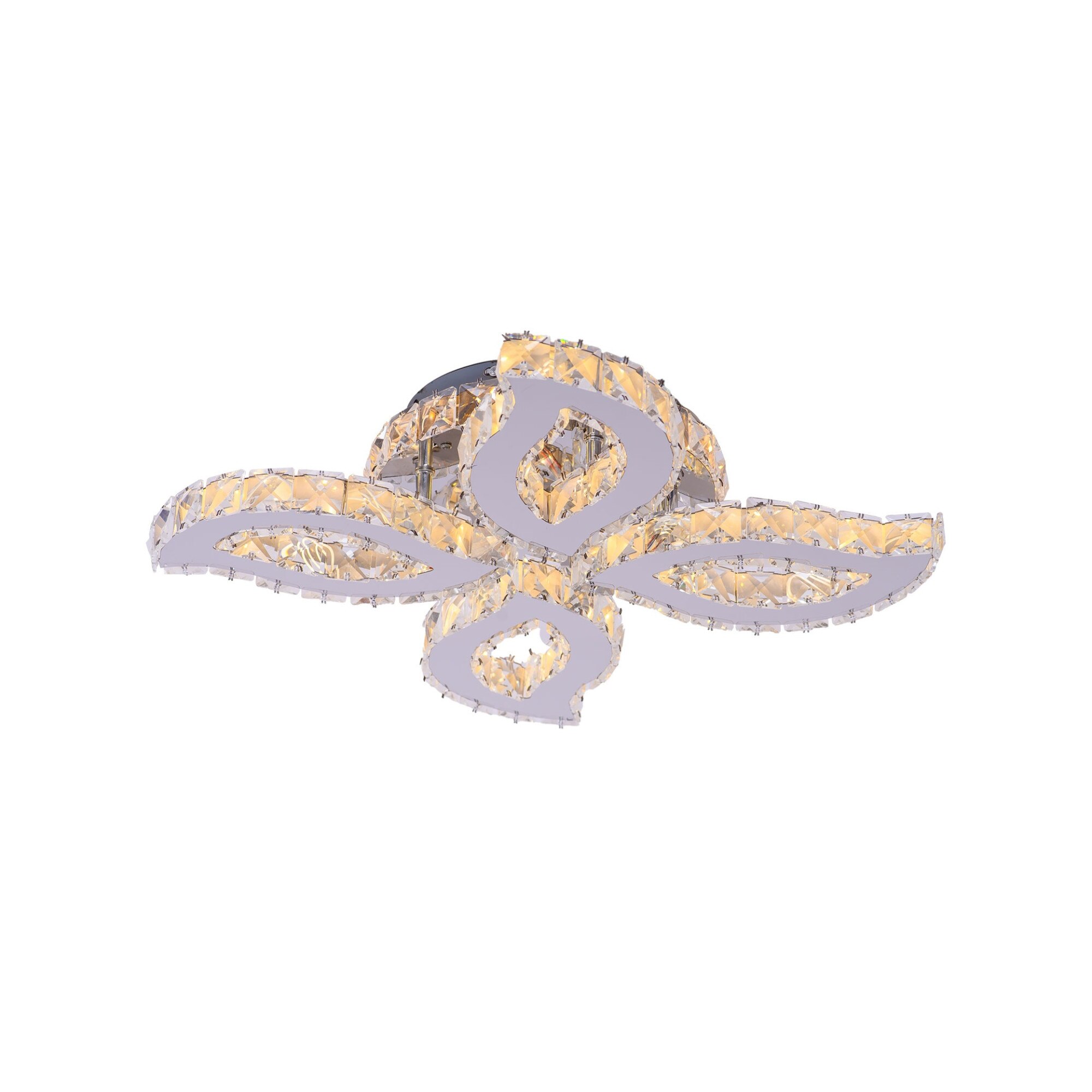 Lustra Led 3 Functii cu telecomanda ,k9 cristal ,104w 9850