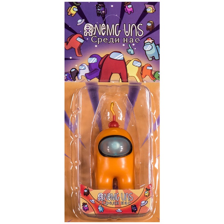 Jucarie astronaut, EmonaMall, Among Us, Portocaliu