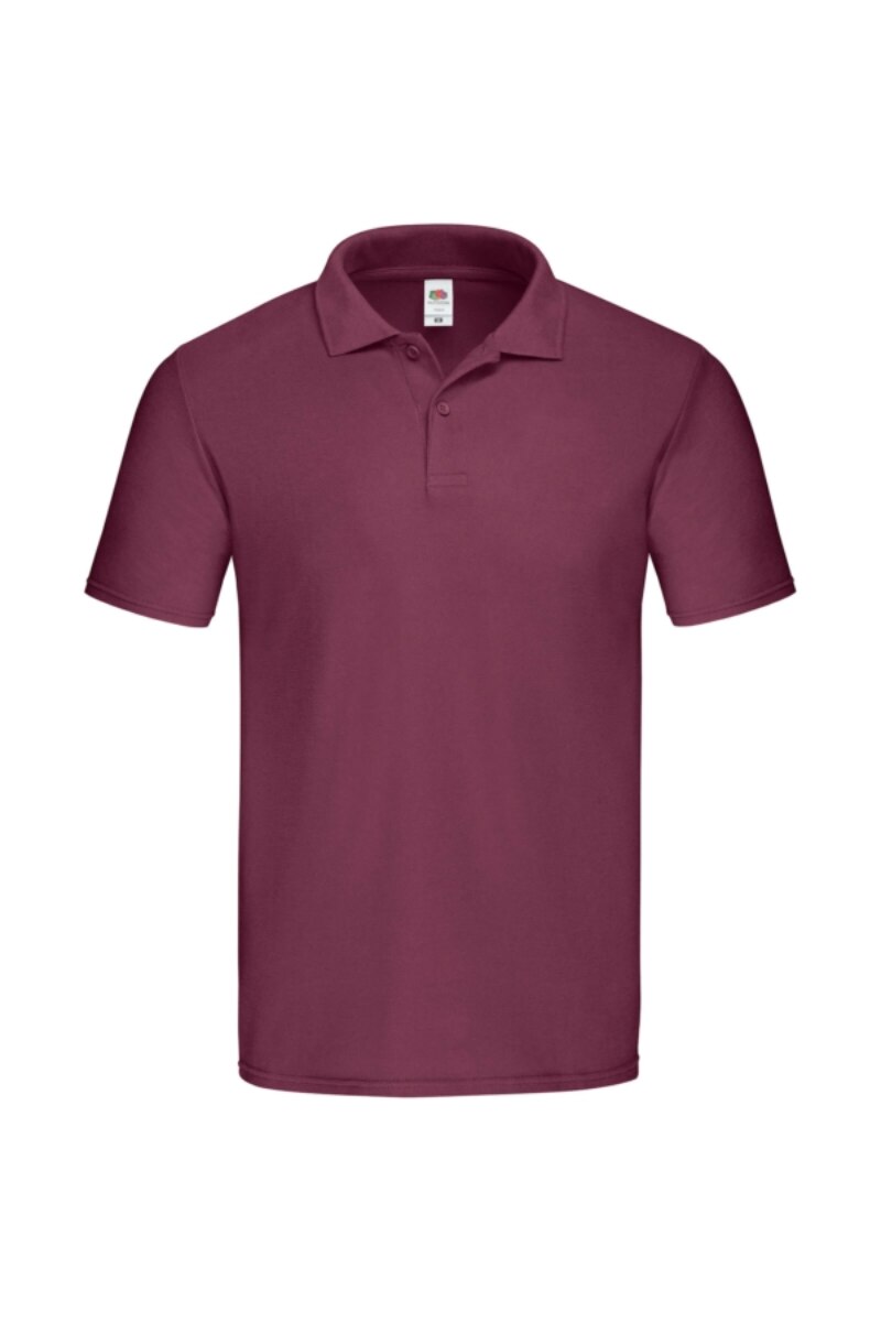 Tricou polo Fruit Of The Loom, Bumbac, Visiniu