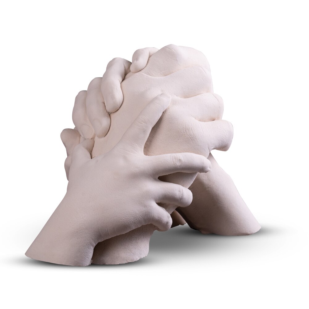 Kit mulaj maini Mare, pentru 2 maini adulte si max. 3 maini copii, 900g alginat, 2500g ghips, Memoshop