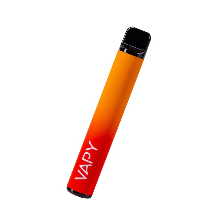 Tigara electronica, tip narghilea, 800 de fumuri, fara nicotina, aroma intensa, Vapy, Piersica si Capsuni