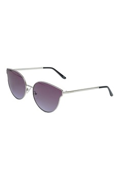 Guess, Ochelari de soare cat-eye cu rama metalica, Argintiu, 61-18-145 Standard Guess, Ochelari de soare cat-eye cu rama metalica, Argintiu, 61-18-145 Standard