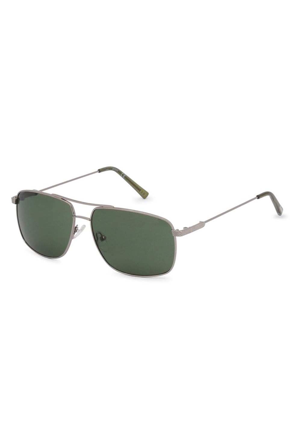 Guess, Ochelari de soare aviator unisex cu lentile dreptunghiulare, Argintiu inchis, 59-14-145 Standard
