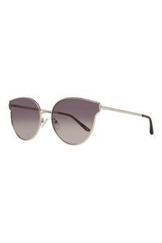 Guess, Ochelari de soare cat-eye cu rama metalica, Argintiu, 61-18-145 Standard Guess, Ochelari de soare cat-eye cu rama metalica, Argintiu, 61-18-145 Standard