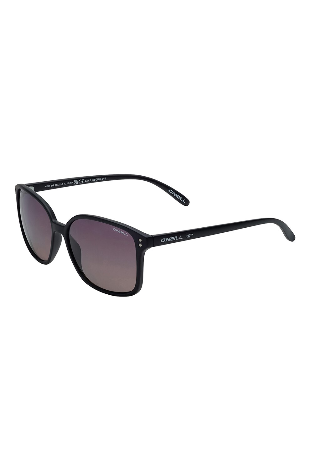 O'Neill, Ochelari de soare patrati cu lentile in degrade, Negru, 58-15-148 Standard