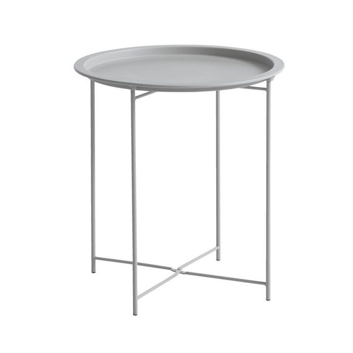 Маса за кафе RANDERUP 47 x 51 см, светло пясъчно, ъглова