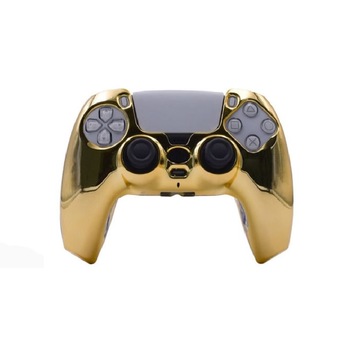 Husa silicon plastifiat dur pentru controller PS5, Vip, Gold Edition Husa silicon plastifiat dur pentru controller PS5, Vip, Gold Edition