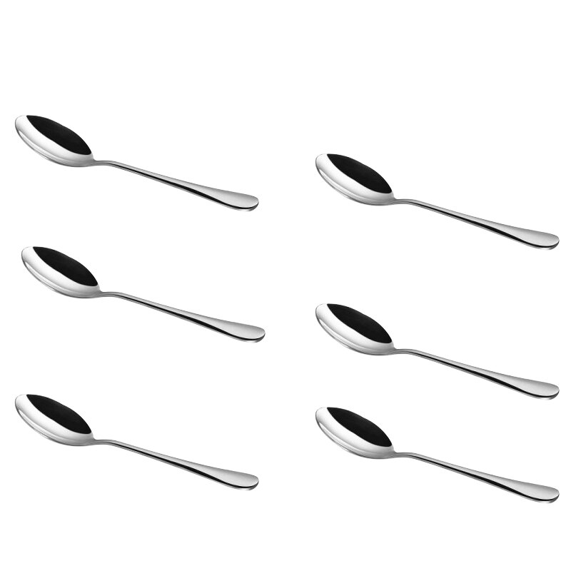 Set 6 Lingurite din inox, Argintiu