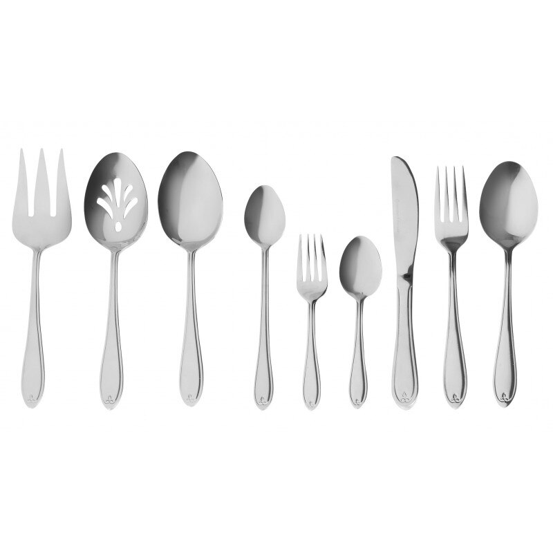 Set tacamuri din Inox, 36 piese, Argintiu