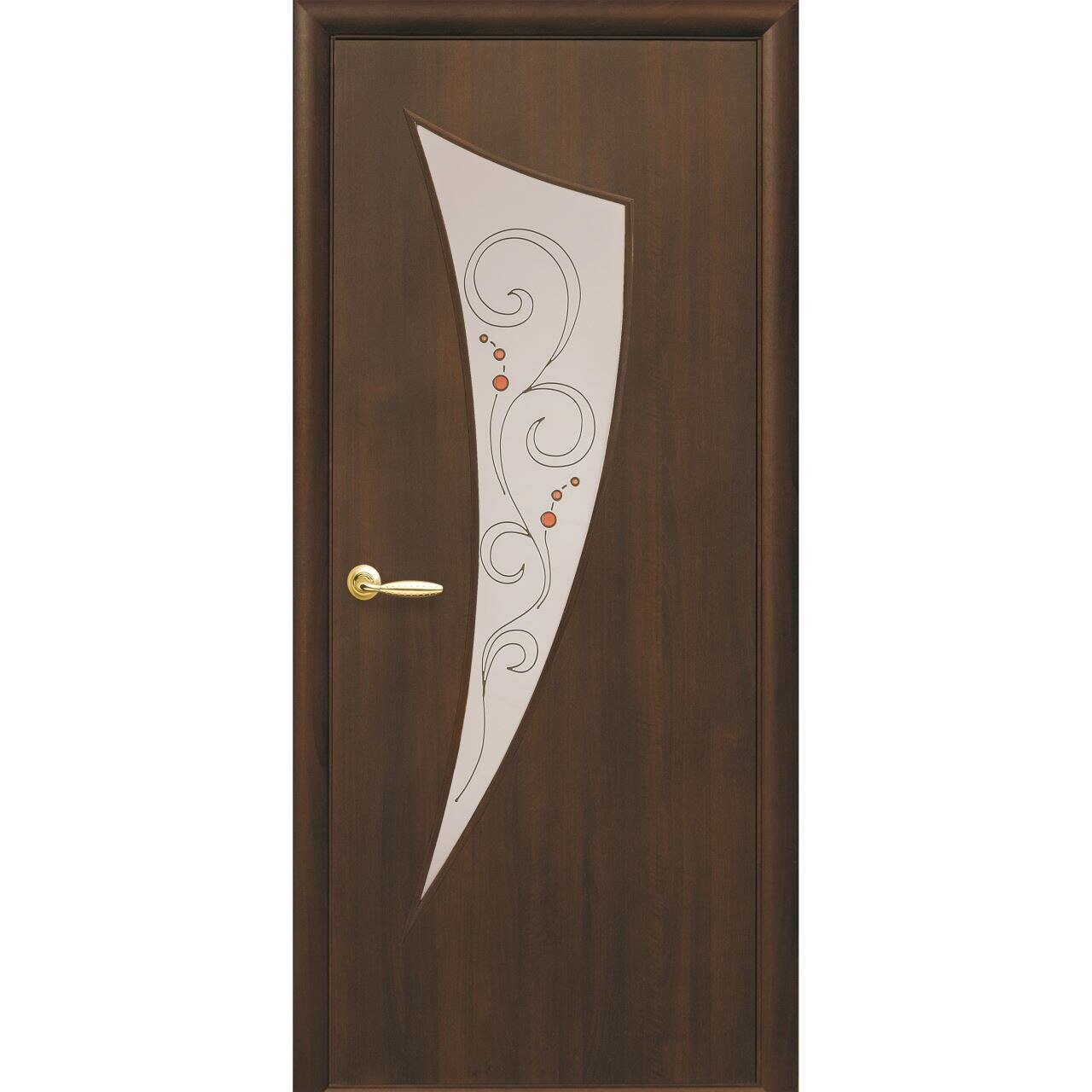 Usa interior PARUS PVC DELUXE Castan culoare maro 80 cm