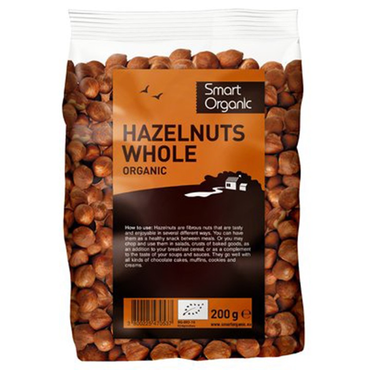 Alune de padure raw bio Smart Organic, 200g