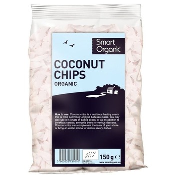 Fulgi raw de nuca de cocos bio Smart Organic, 150g Fulgi raw de nuca de cocos bio Smart Organic, 150g